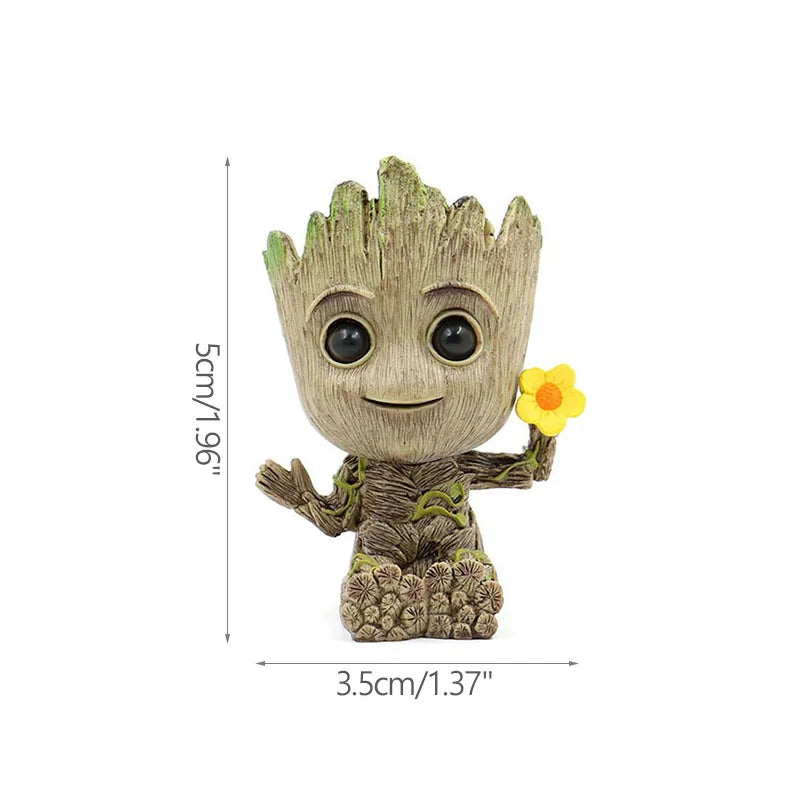 Office Desktop Display Cartoon Groot Figurines Handicrafts Decor