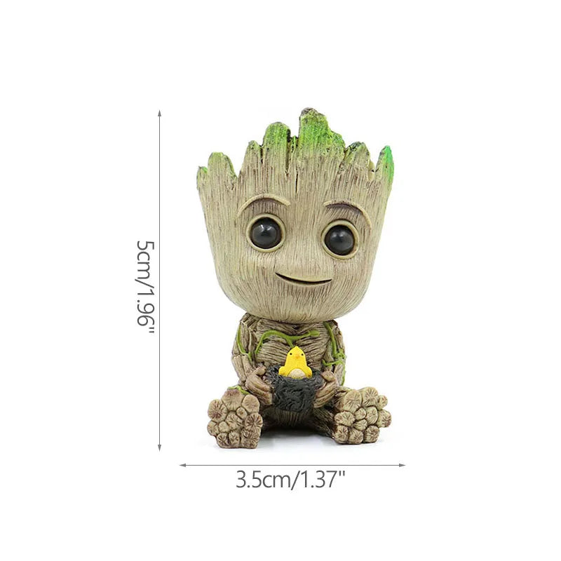 Office Desktop Display Cartoon Groot Figurines Handicrafts Decor
