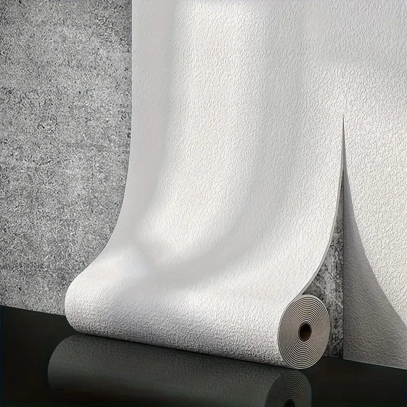 50cmX10m Linen 3D Foam Self-adhesive PVC Solid Color Waterproof Background Wall