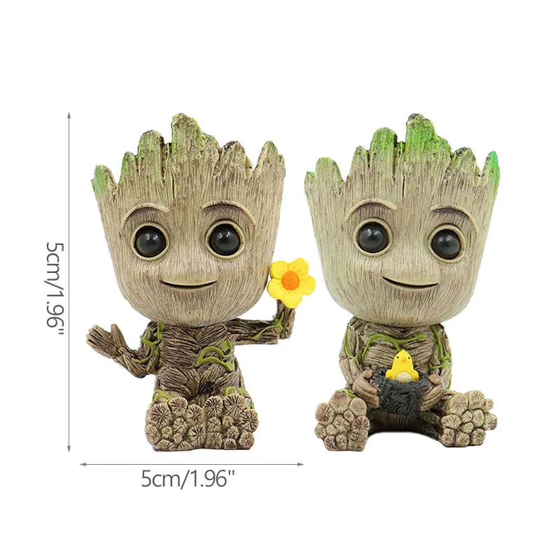 Office Desktop Display Cartoon Groot Figurines Handicrafts Decor