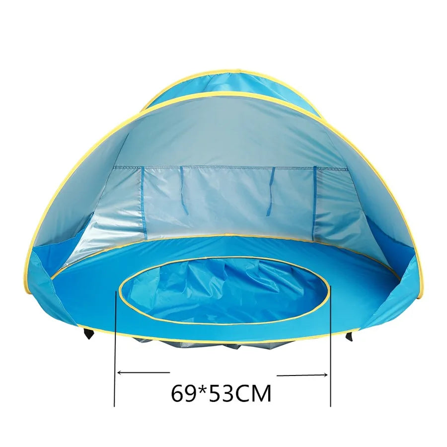 Baby Beach Tent With Pool Portable Foldable Waterproof Indoor Outdoor