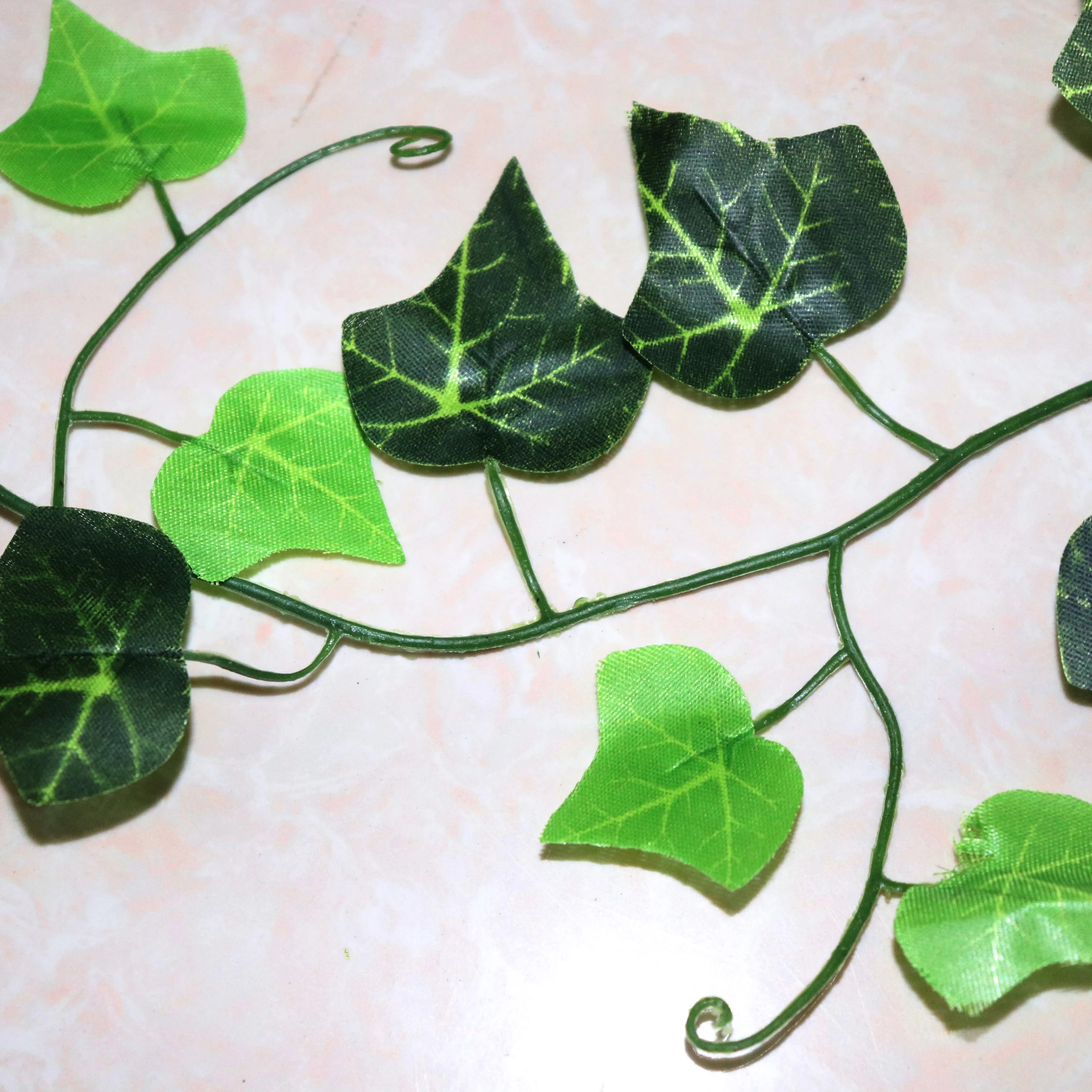 100pcs Leaf 2.4M Home Decor Artificial Ivy Leaf Garland Plants Vine Fake Foliage Flowers