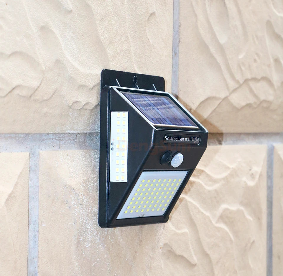 PIR Motion Sensor Solar Street 100 LED Light