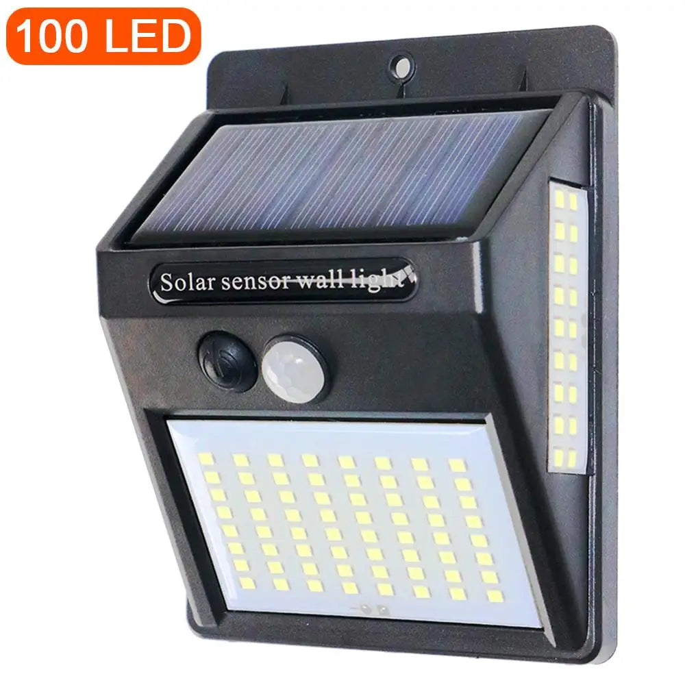 PIR Motion Sensor Solar Street 100 LED Light