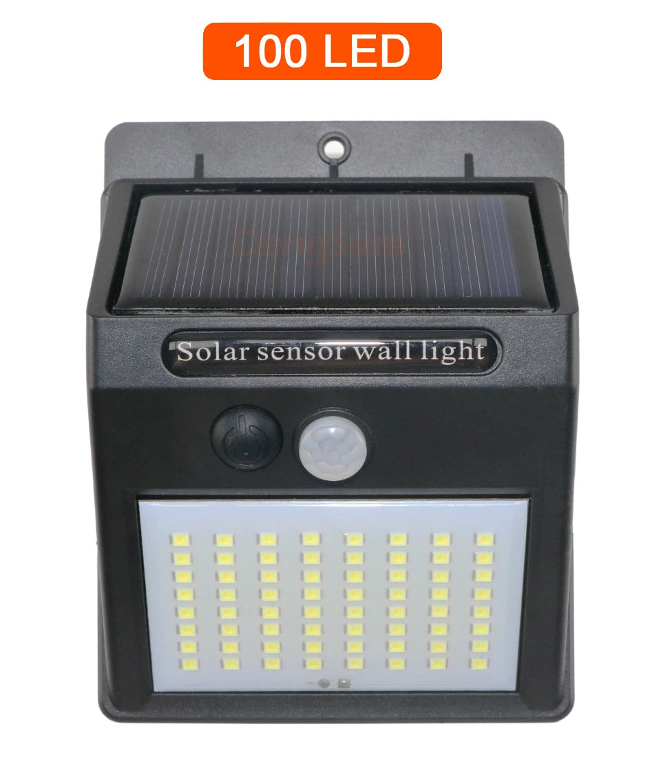 PIR Motion Sensor Solar Street 100 LED Light