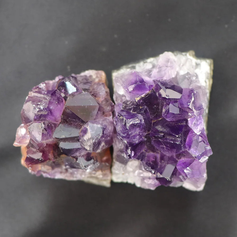 Amethyst Geode Natural Crystal Quartz Stone Wand Point Energy Healing Mineral Stone