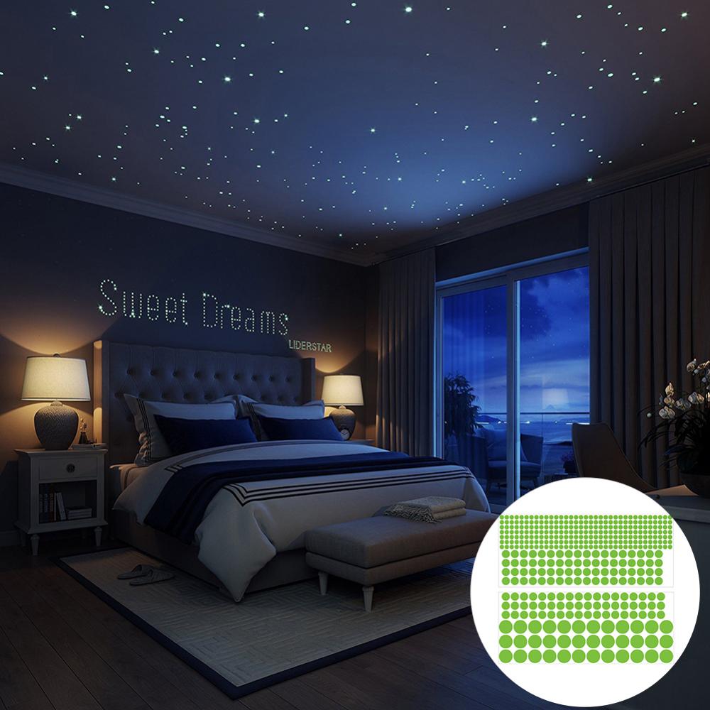407PCS Luminous Dot Wall Stickers