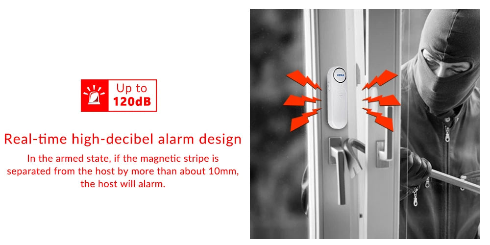 Home Security with Our Wireless Door Window Magnetic Sensor Alarm