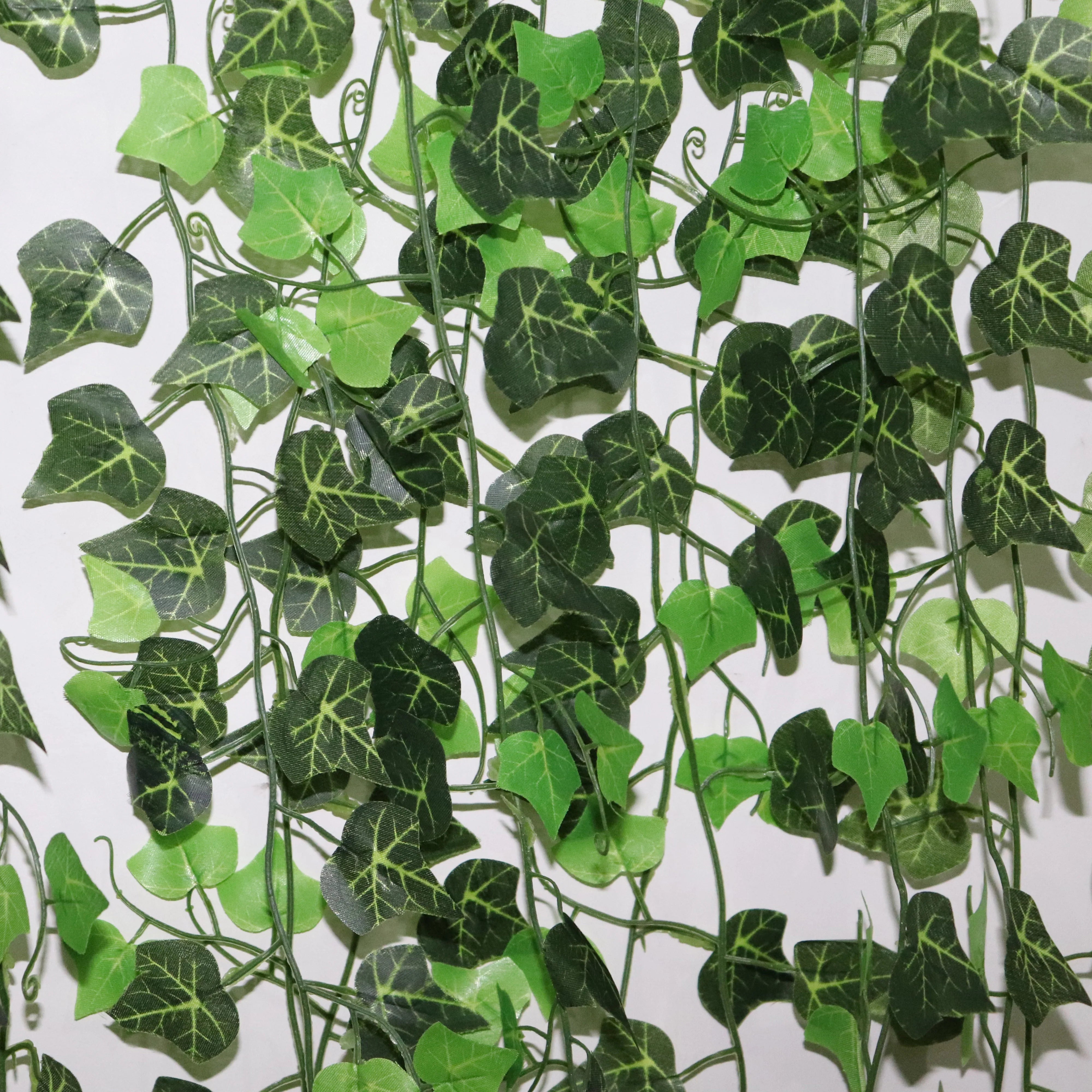 100pcs Leaf 2.4M Home Decor Artificial Ivy Leaf Garland Plants Vine Fake Foliage Flowers