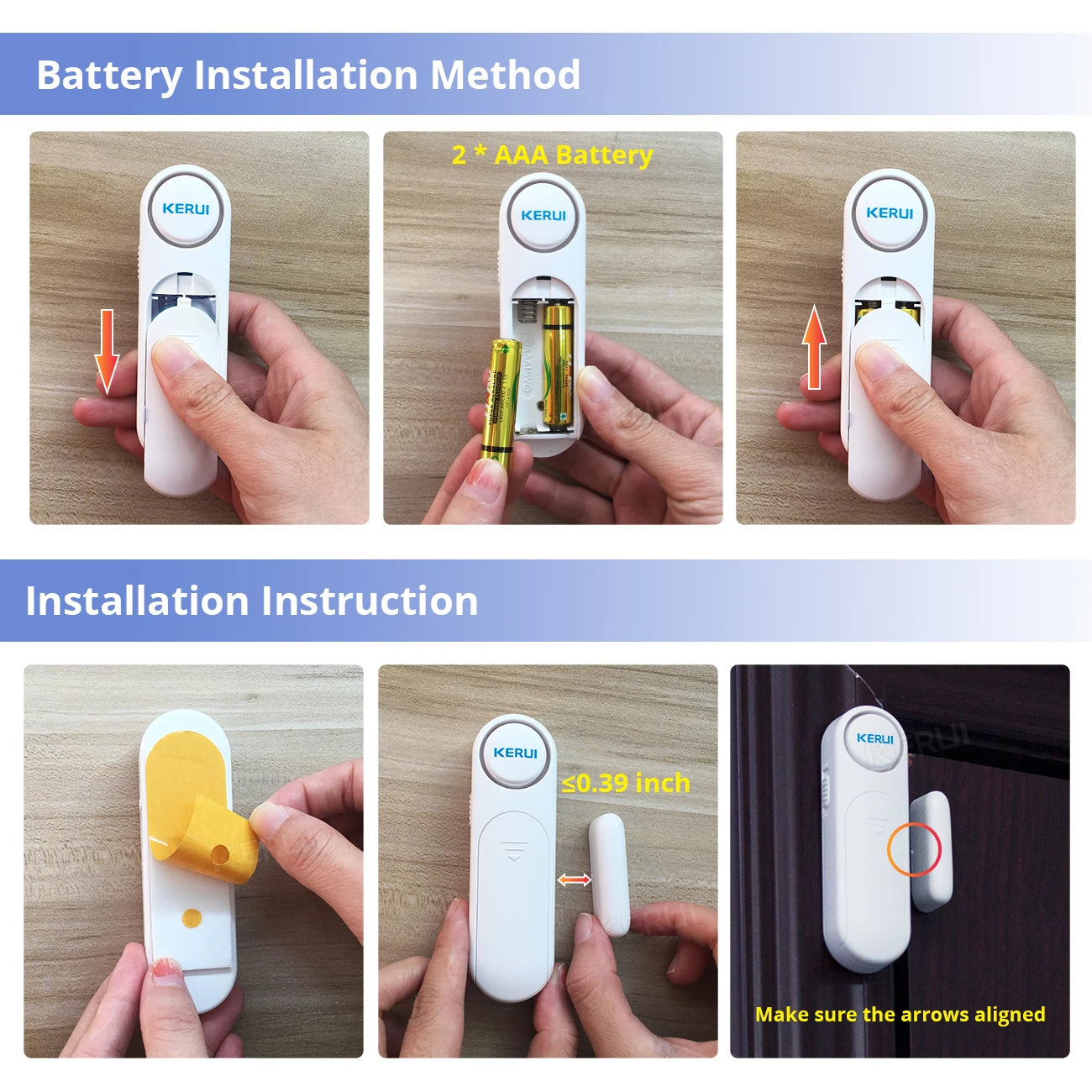 Home Security with Our Wireless Door Window Magnetic Sensor Alarm