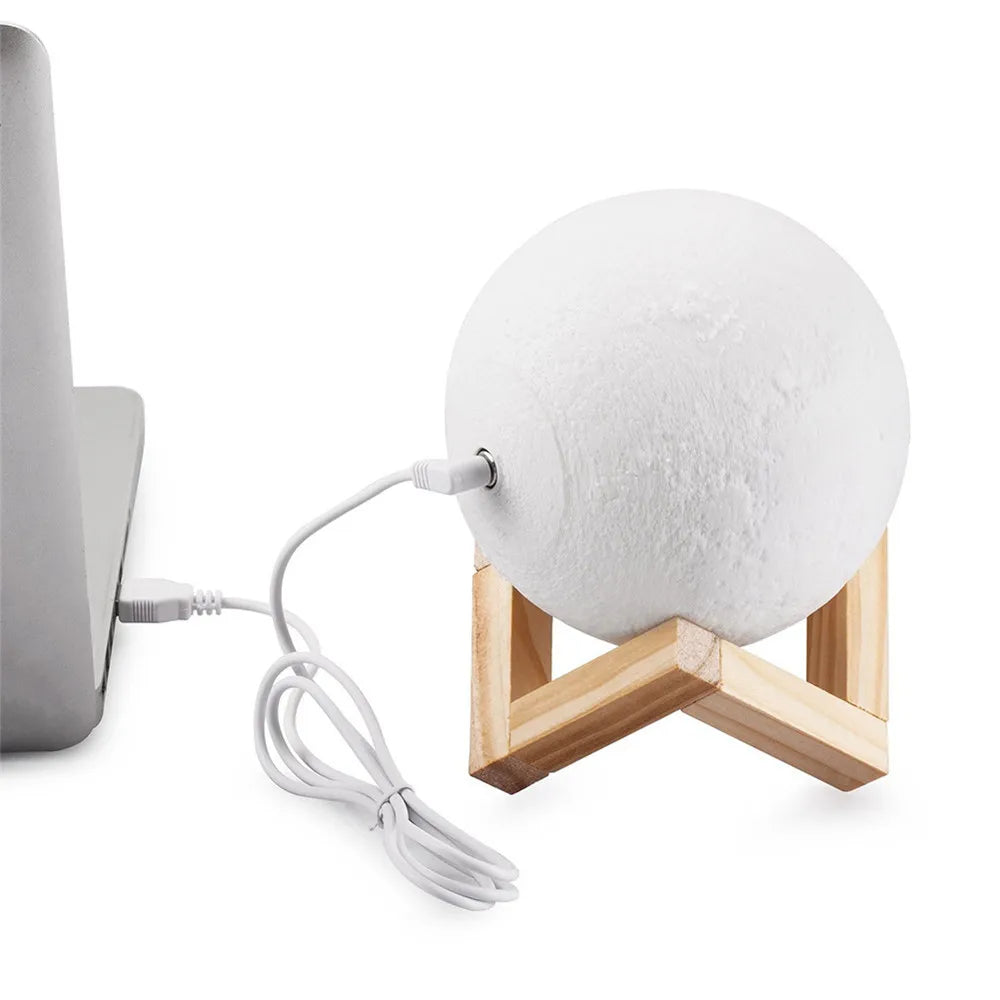 3D Moon USB Night Lamp