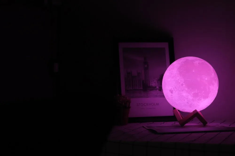 3D Moon USB Night Lamp