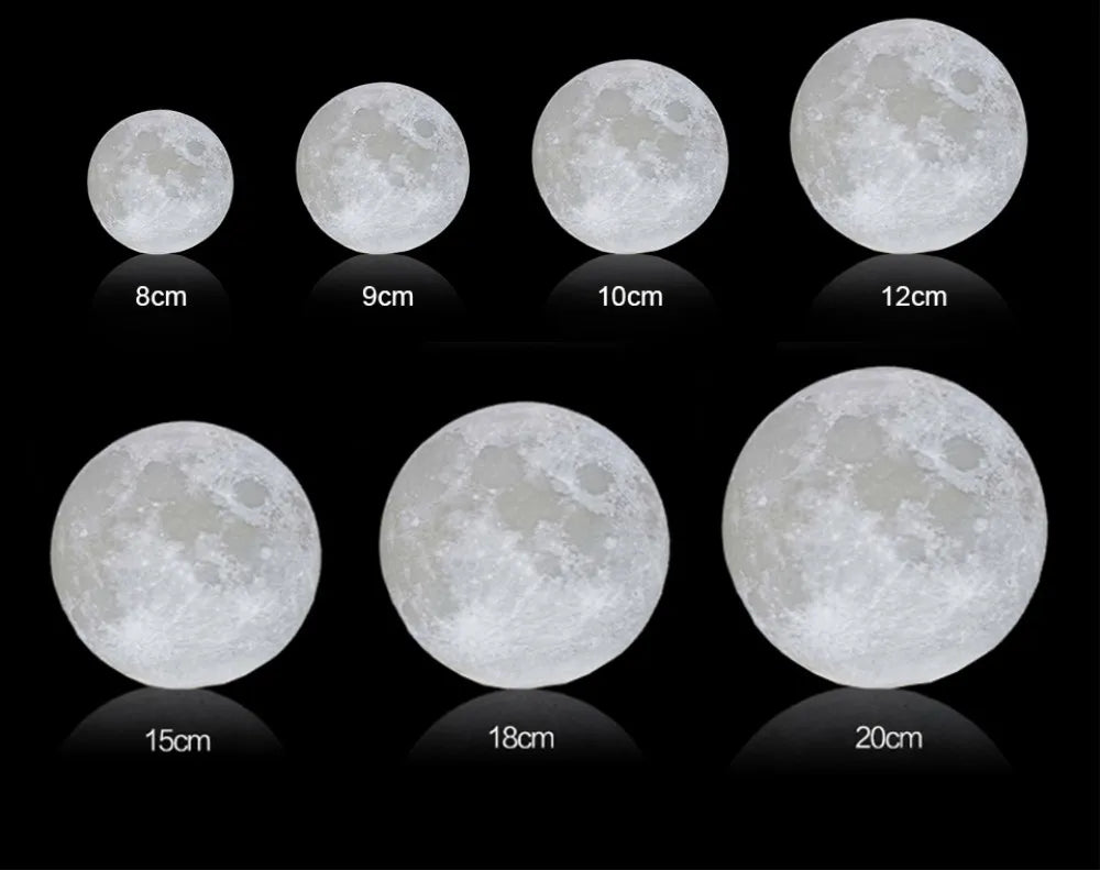3D Moon USB Night Lamp