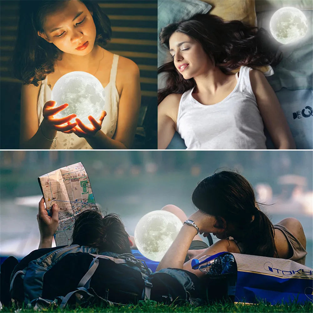 3D Moon USB Night Lamp