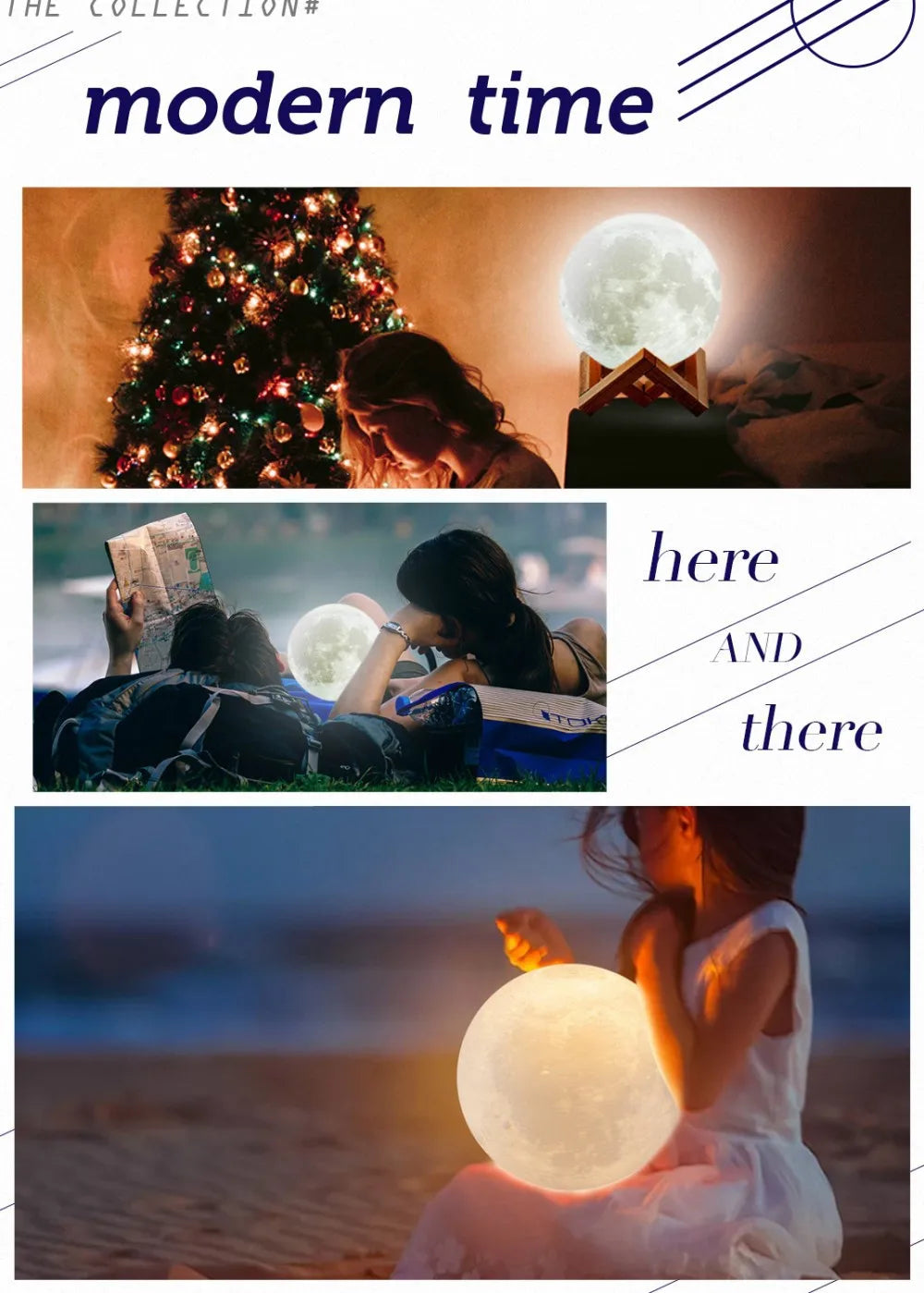 3D Moon USB Night Lamp