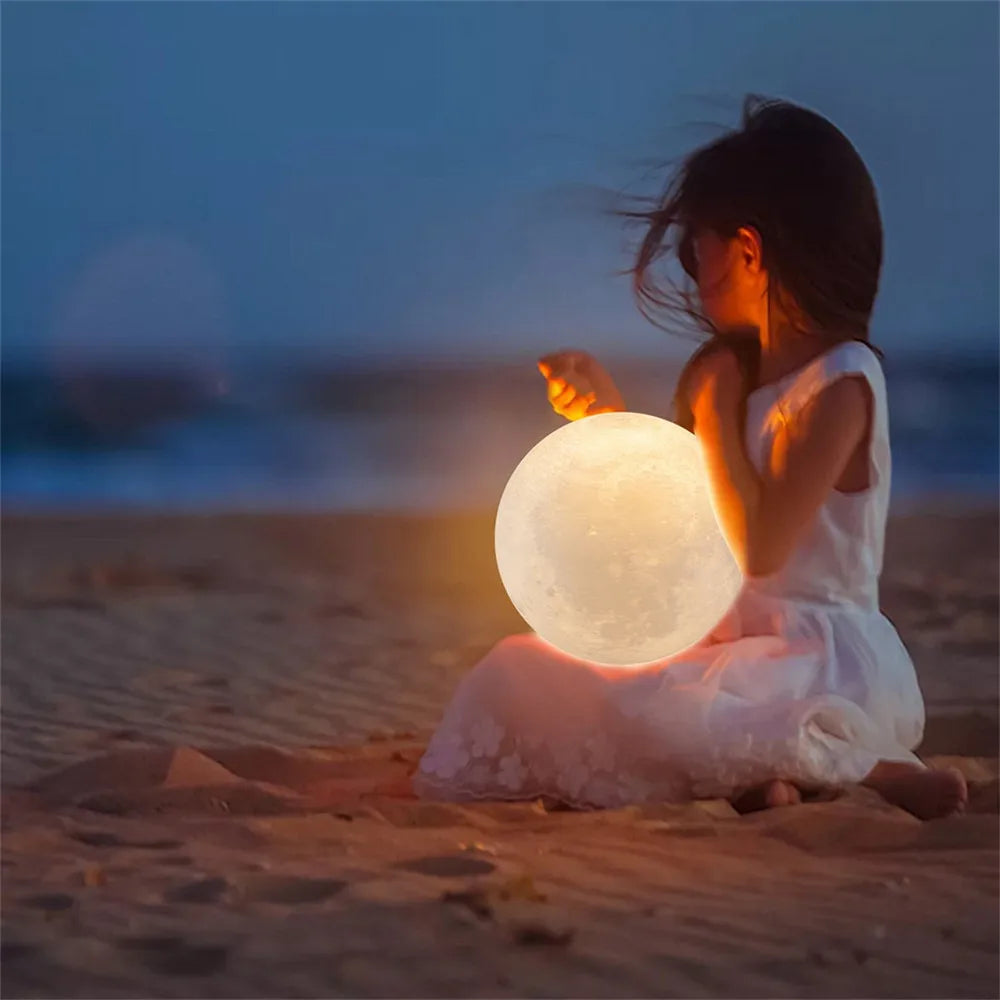 3D Moon USB Night Lamp