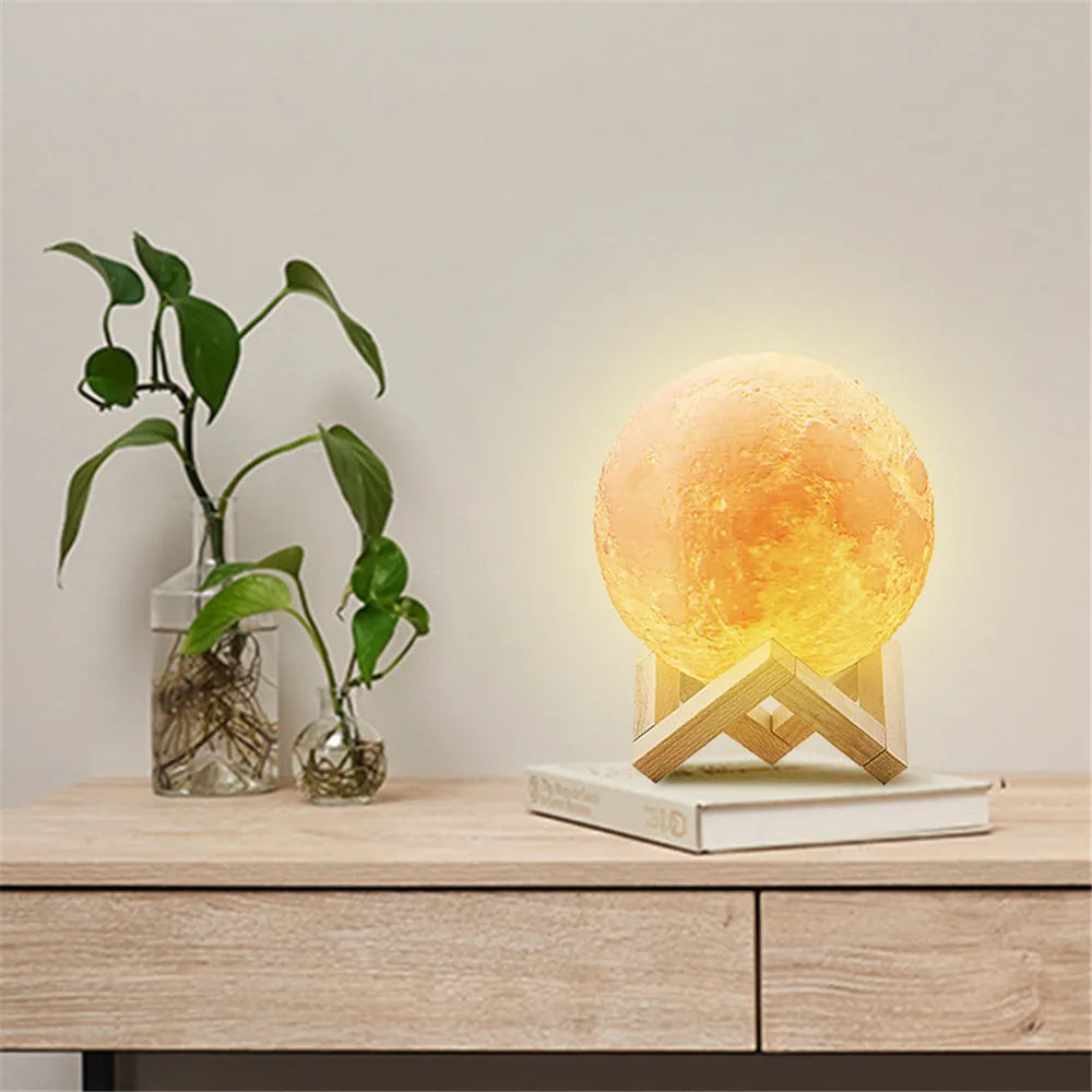3D Moon USB Night Lamp