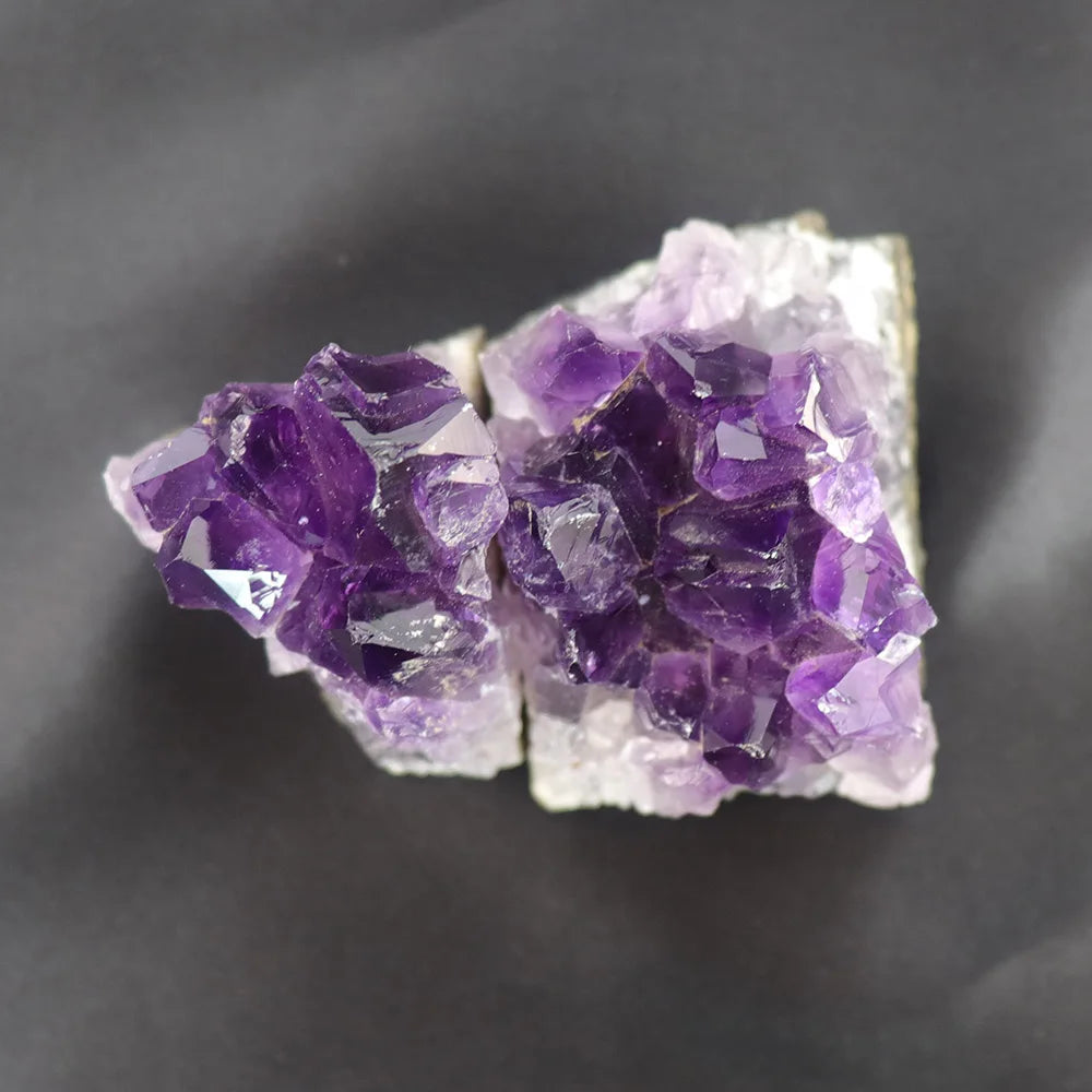 Amethyst Geode Natural Crystal Quartz Stone Wand Point Energy Healing Mineral Stone