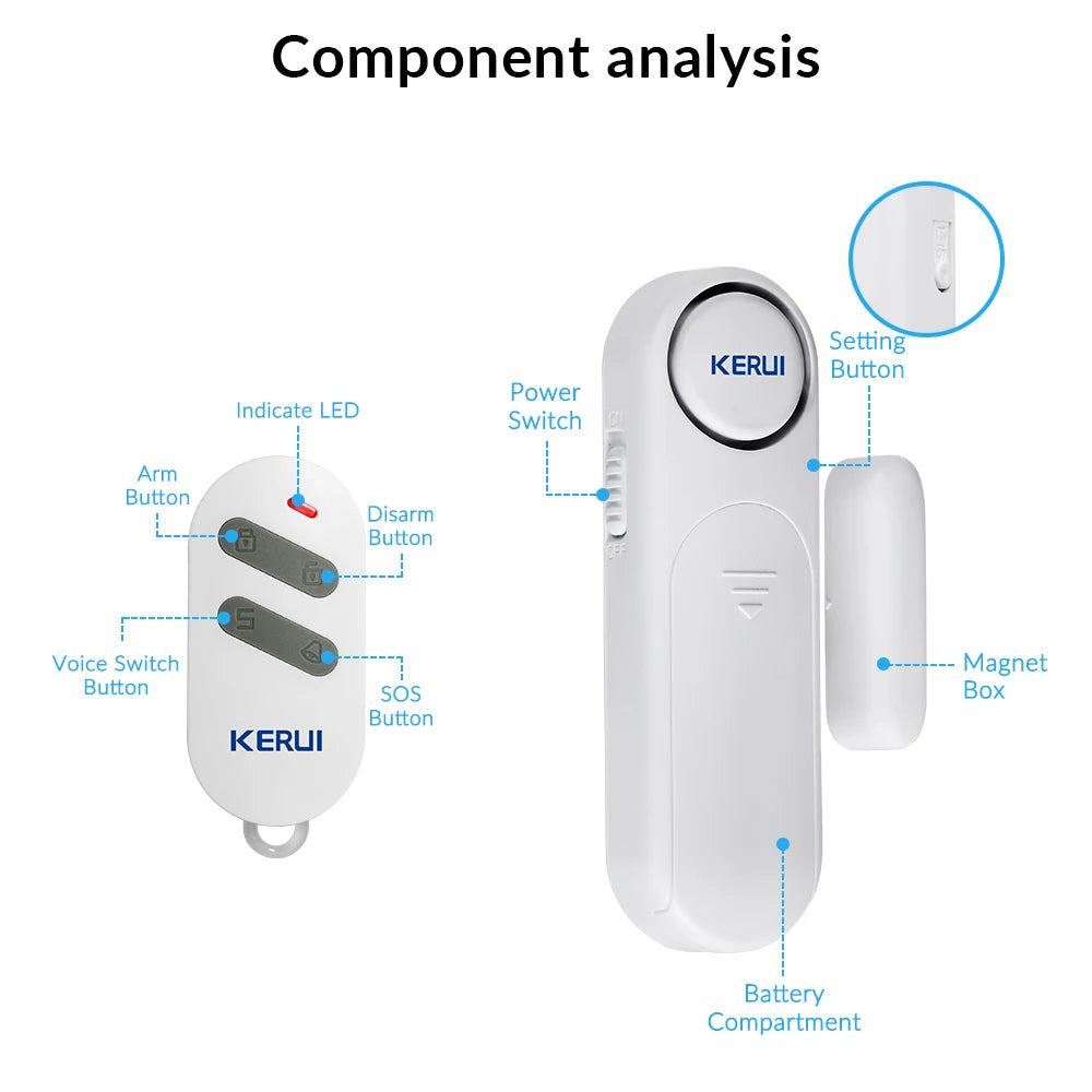 Home Security with Our Wireless Door Window Magnetic Sensor Alarm