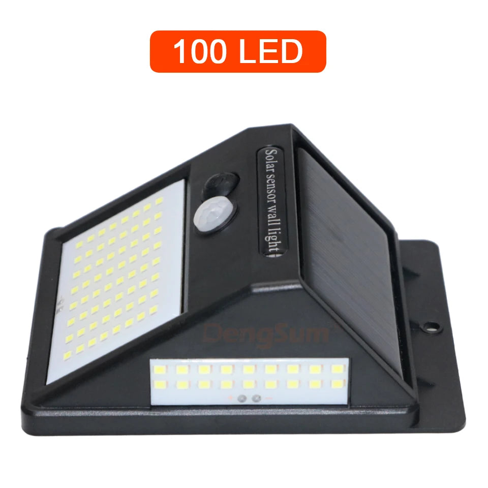 PIR Motion Sensor Solar Street 100 LED Light