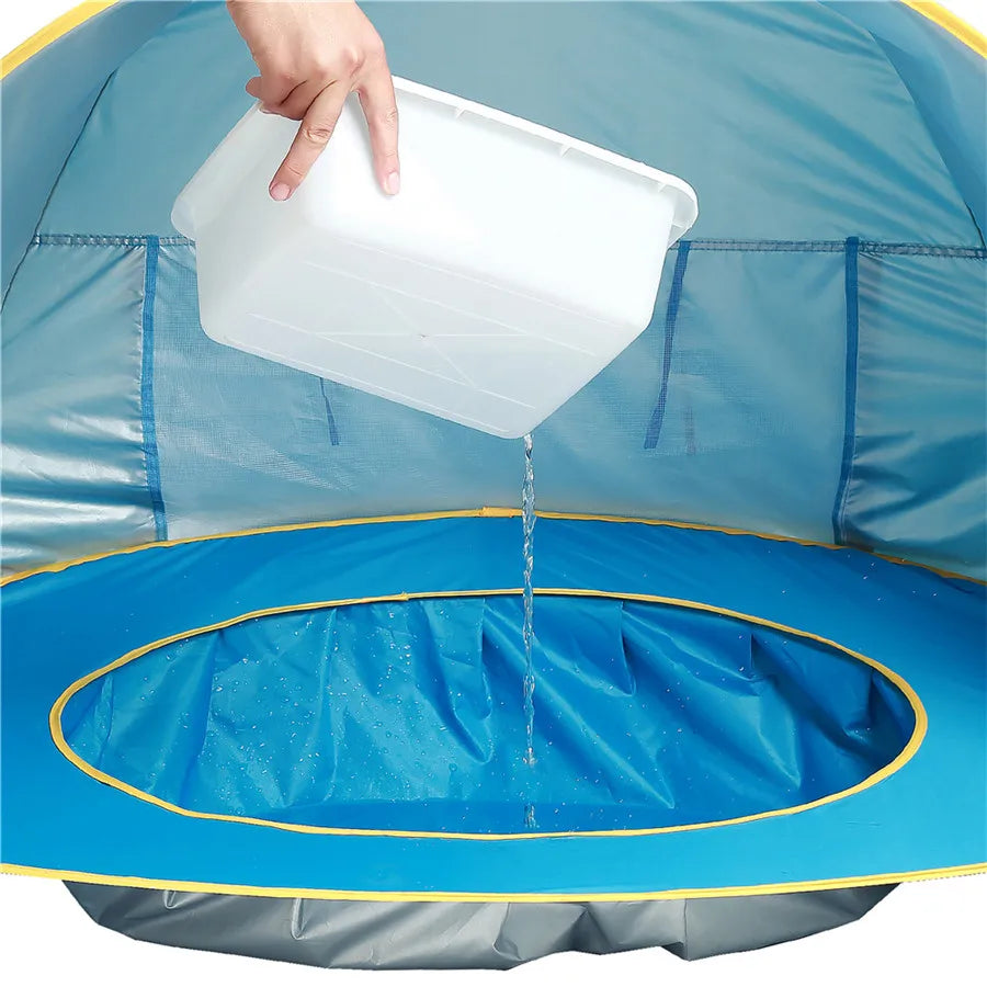 Baby Beach Tent With Pool Portable Foldable Waterproof Indoor Outdoor