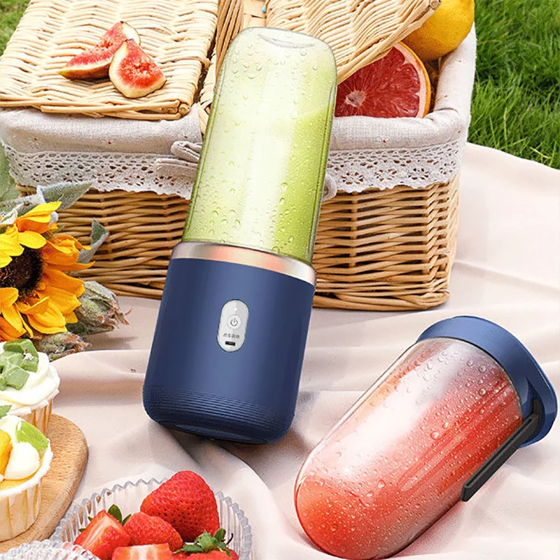 Portable Fruit Juice Blender Electric Mini Bottle USB 6 Blades Juicer Cup Machine