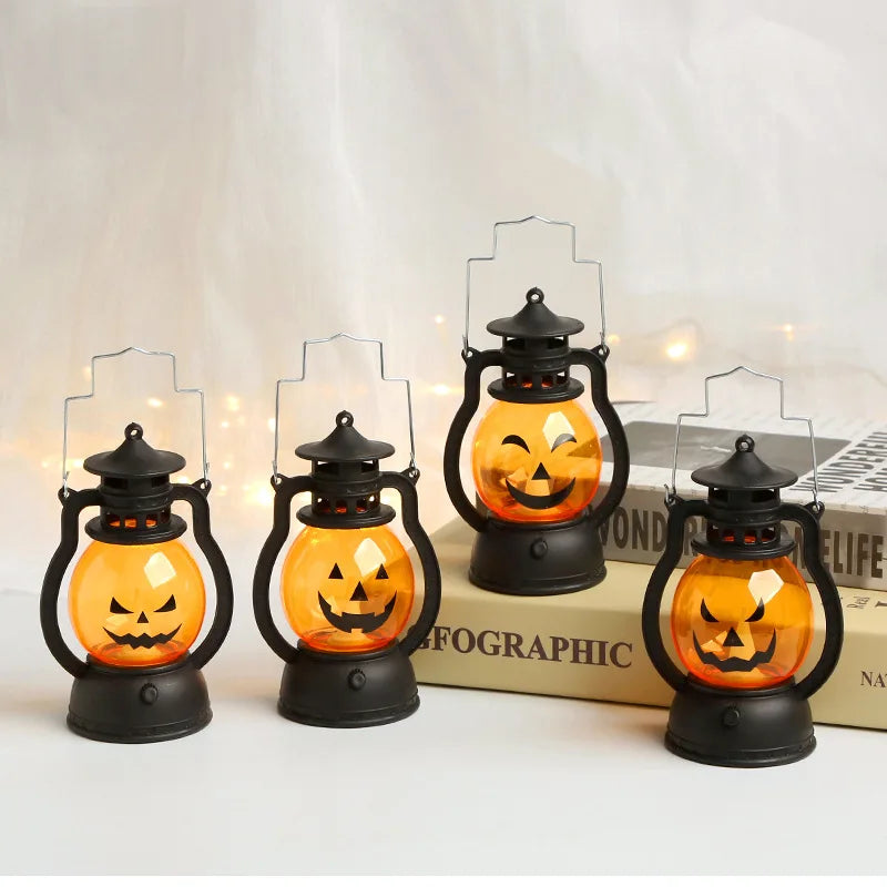 Halloween Small Oil Lamp Toy with Various Expressions LED Electronic Lamp