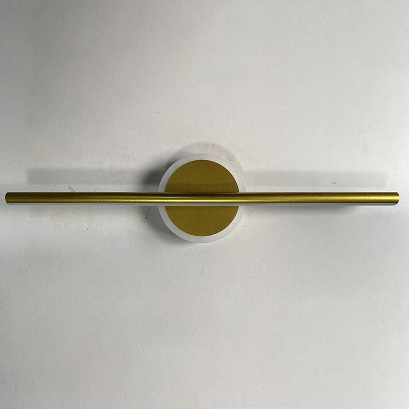 Modern LED Wall Lamp 40/60cm Mirror Black Gold Long Strip Fixture Led Lighting Lamps