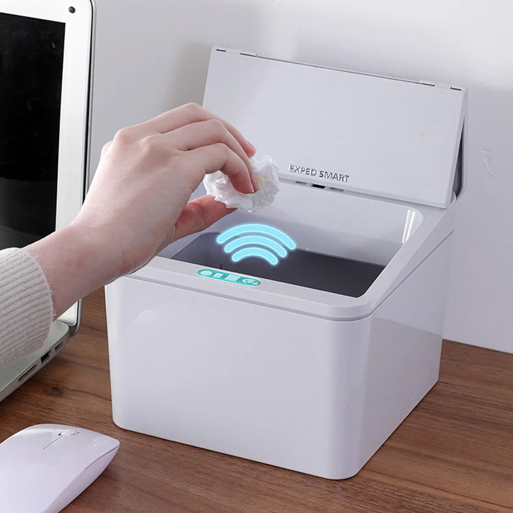 Automatic Smart Trash Can with Lid 4L Garbage Bin Battery/Rechargeable