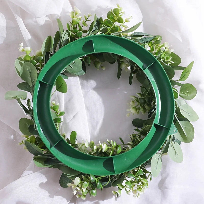 Eucalyptus Wreath Flowers Gifts DIY Rattan Creative Artificial Garland