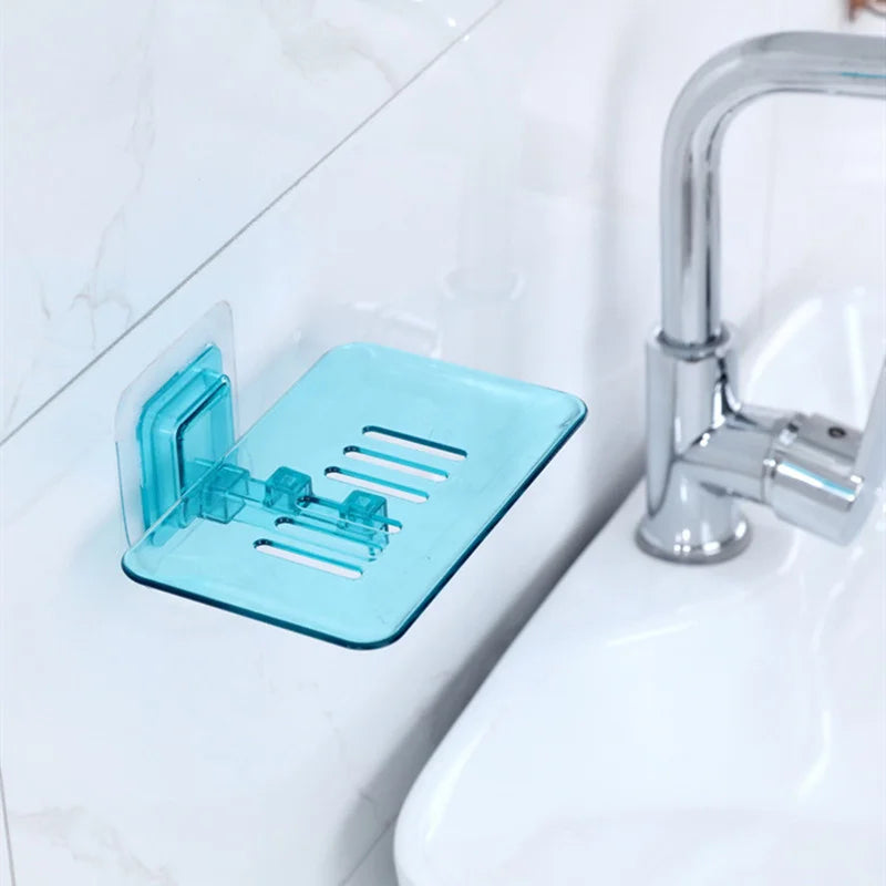 Soap Rack No Drilling Wall Mounted Double Layer Soap Holder
