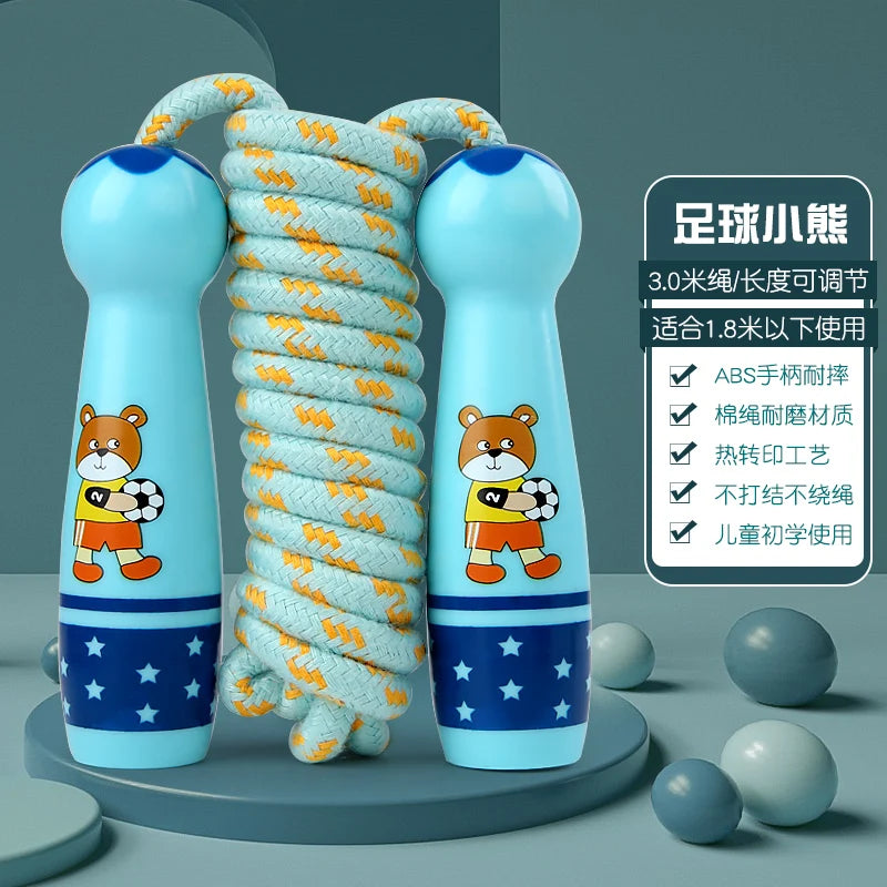 Children's Adjustable Cotton Jump Ropes for Outdoor Sports Toy
