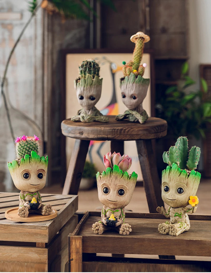 Office Desktop Display Cartoon Groot Figurines Handicrafts Decor