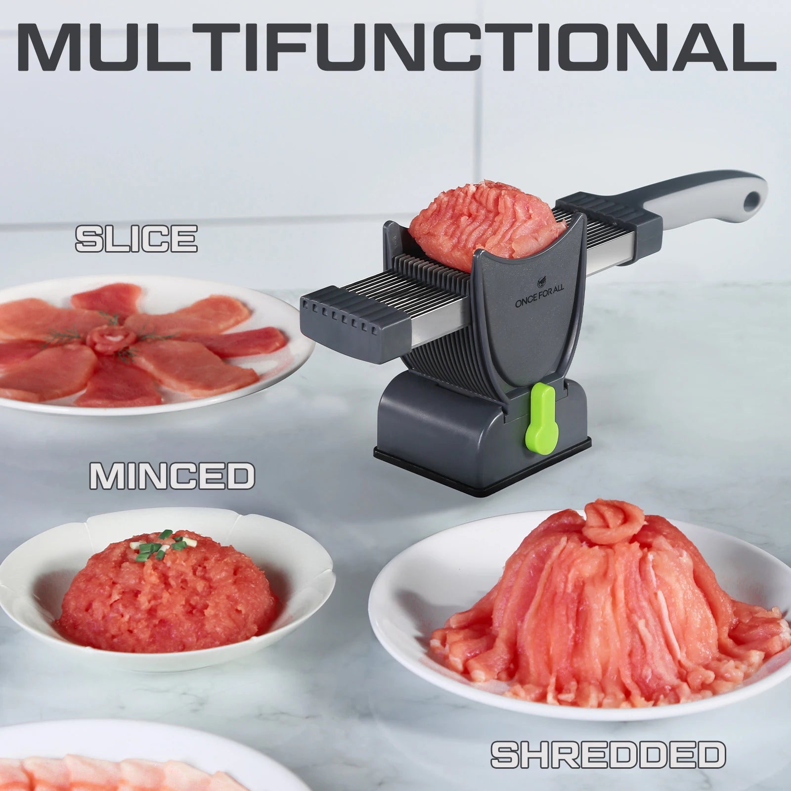 Miniature Manual Stainless Steel Meat Cutter