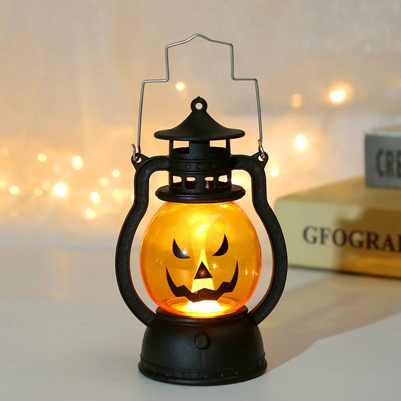 Halloween Small Oil Lamp Toy with Various Expressions LED Electronic Lamp