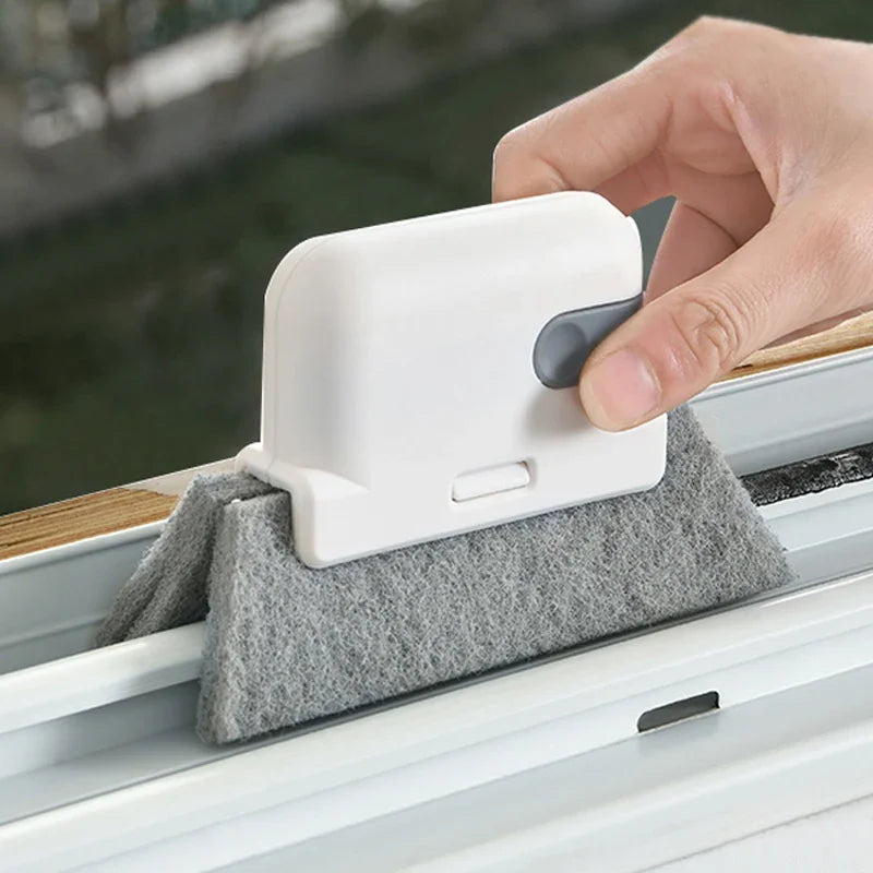 Household cleaning tool for window track, scouring Door track pad gap cleaner