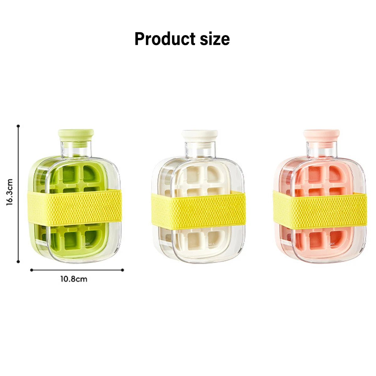 2-in-1 Silicone Ice Cube With Straw Food-grade Ice Maker Kettle Pressing Mold Ice Drink Bottle