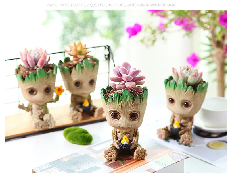 Office Desktop Display Cartoon Groot Figurines Handicrafts Decor