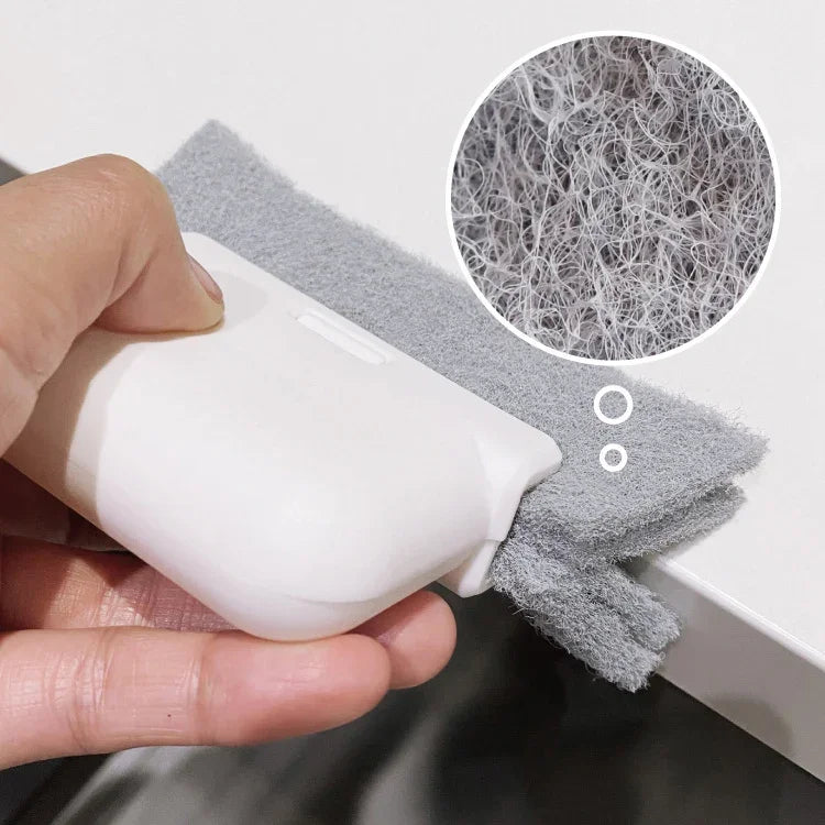 Household cleaning tool for window track, scouring Door track pad gap cleaner