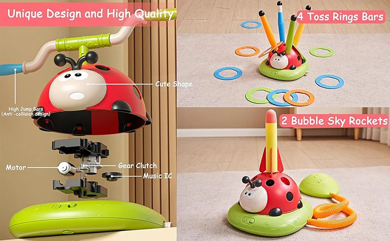 Ladybug Sport Entertainment Game Toy Multifunction Rope Skipping Machine