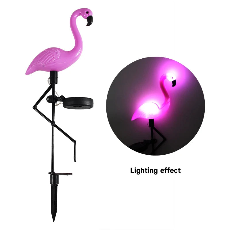 Solar Flamingo LED Outdoor Garden Light Waterproof Courtyard Lamp