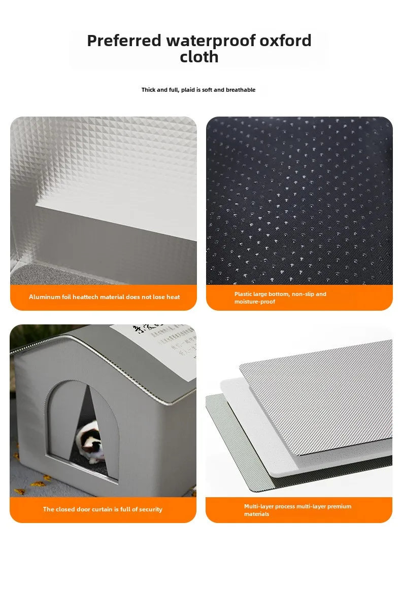 Pet Cave Sleeping Beds Home Foldable Washable for Small Dog Puppy Supplies