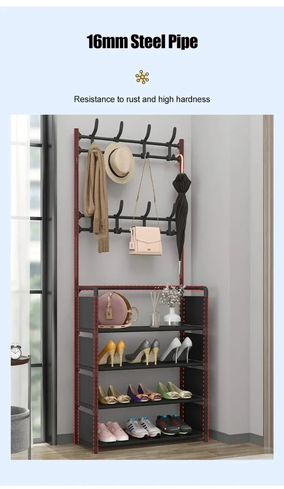 Multi-Layer Shoe Rack and Organizer