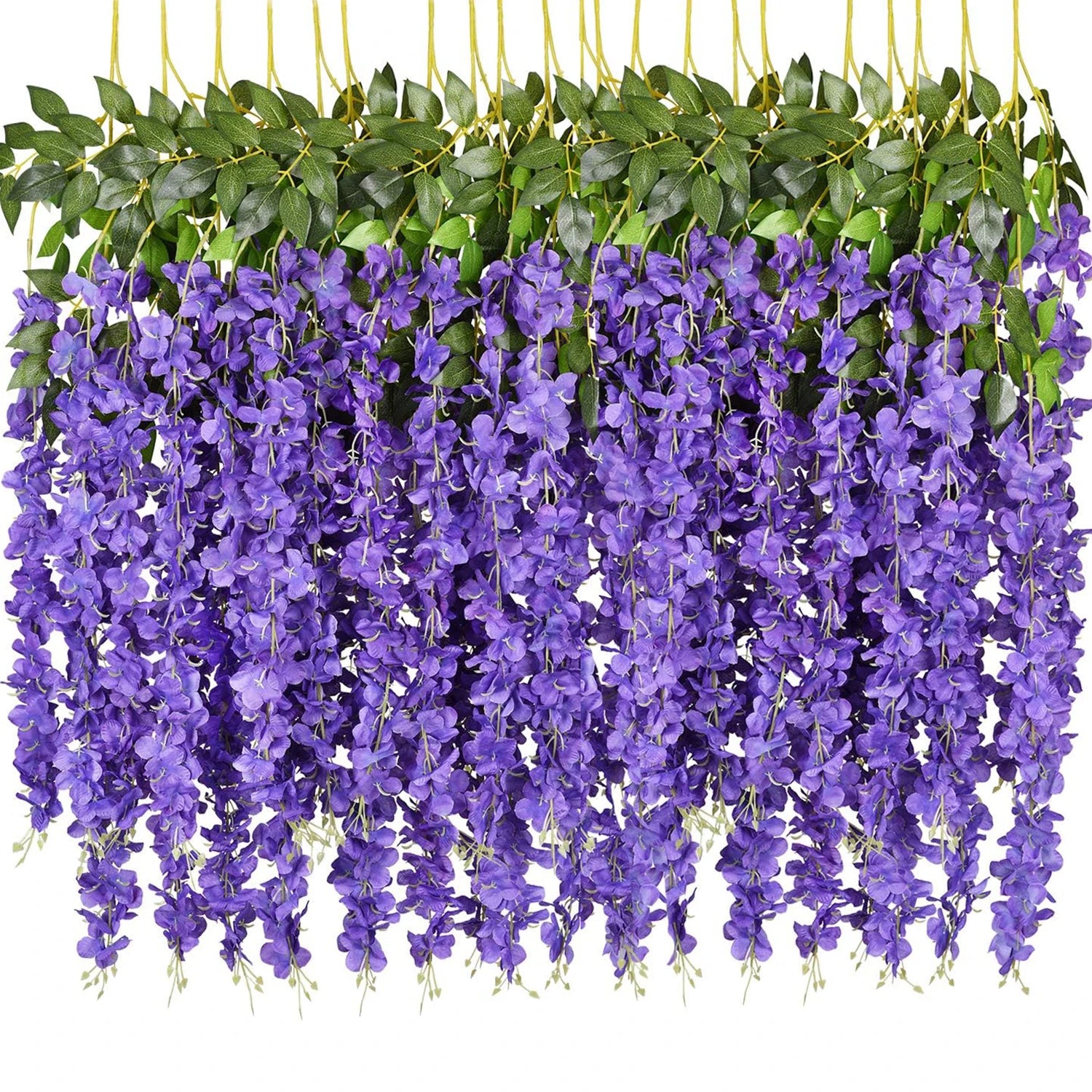1 pc Artificial Flowers Rattan Home Wedding Celebration Festival Outdoor Garden Wall Yard
