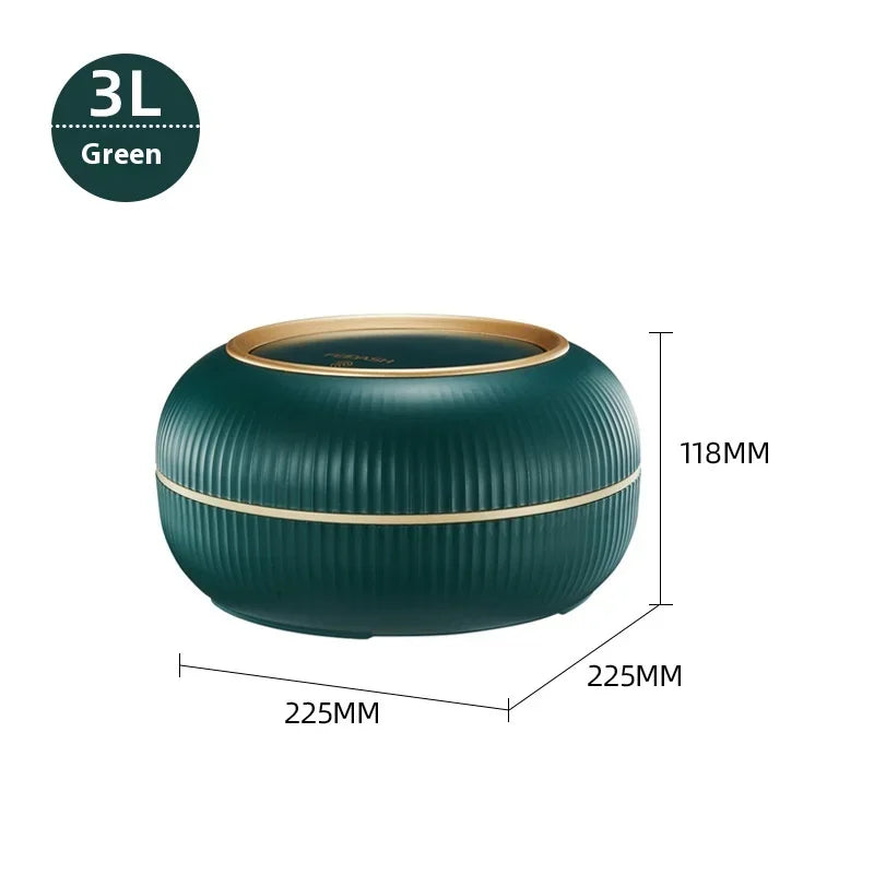 Desktop Trash Can Push-open Lid Paper Basket Box Mini Home Necessities