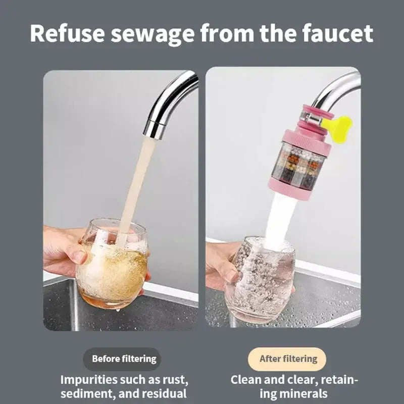Water Faucet Filter Household Kitchen Home Mini Tap Water Clean Purifier