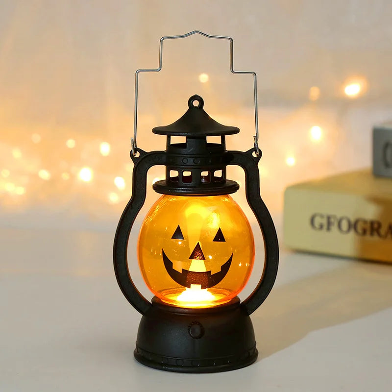 Halloween Small Oil Lamp Toy with Various Expressions LED Electronic Lamp
