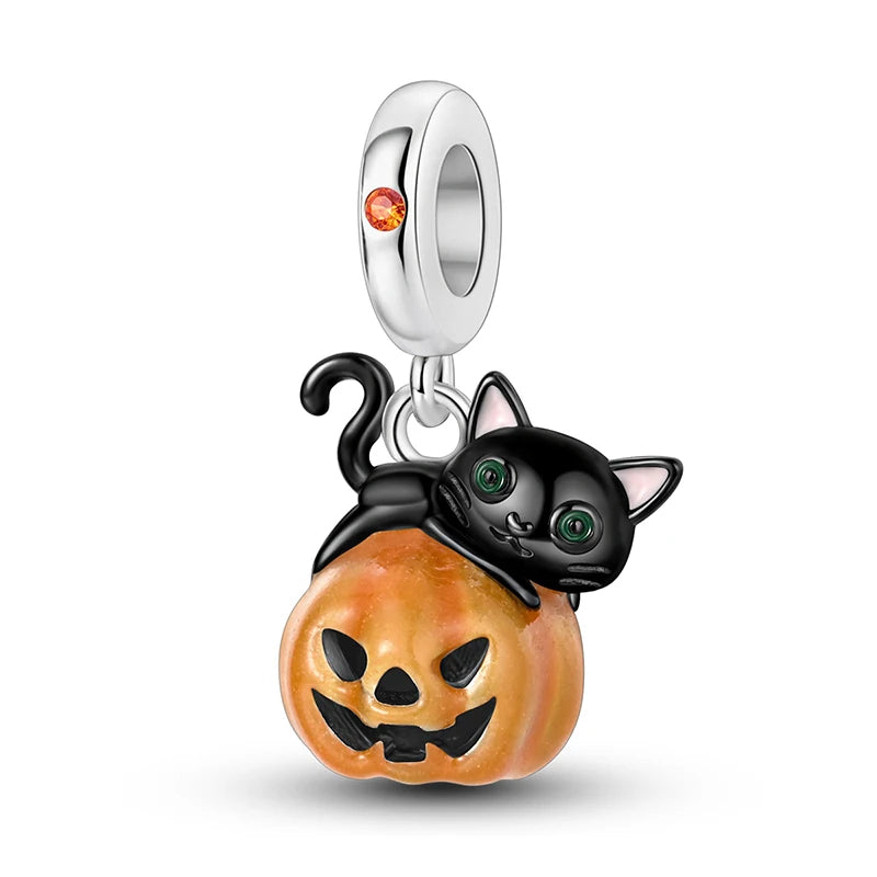 925 Silver Halloween Boutique Pendant Fit Original Bracelet Charm Necklace