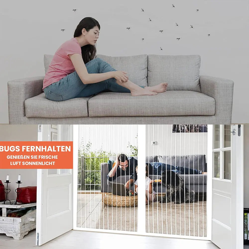 No Punching Magnetic Anti Insects Automatic Ventilation Screen Door Curtain