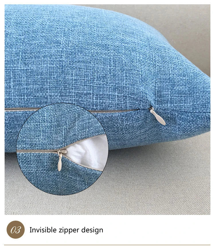 Solid Color Throw Pillow Cover